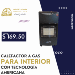 CALEFACTOR A GAS PARA INTERIOR CON TECNOLOGÍA AMERICANA