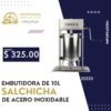 EMBUTIDORA DE 10L SALCHICHA DE ACERO INOXIDABLE