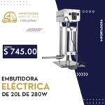 EMBUTIDORA ELÉCTRICA DE 20L DE 280W