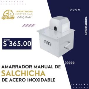 AMARRADOR MANUAL DE SALCHICHA DE ACERO INOXIDABLE