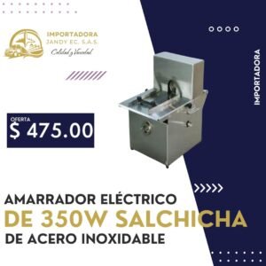 AMARRADOR ELÉCTRICO DE 350W SALCHICHA DE ACERO INOXIDABLE