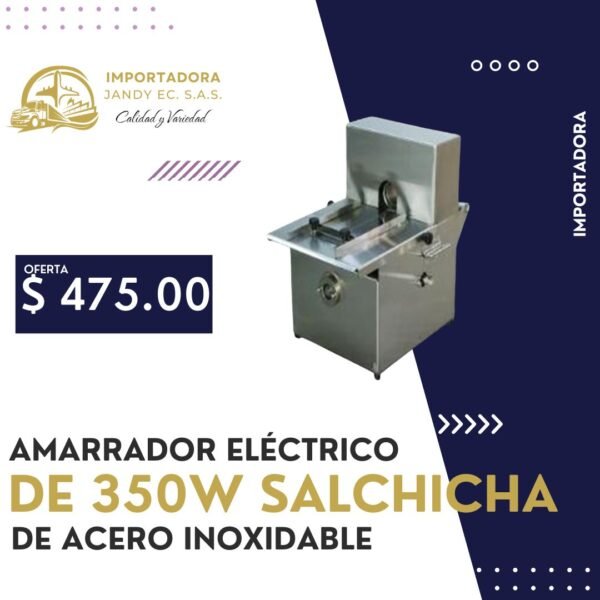 AMARRADOR ELÉCTRICO DE 350W SALCHICHA DE ACERO INOXIDABLE