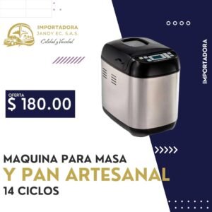 MAQUINA PARA MASA Y PAN ARTESANAL 14 CICLOS