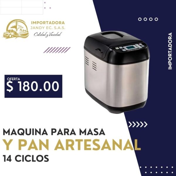 MAQUINA PARA MASA Y PAN ARTESANAL 14 CICLOS