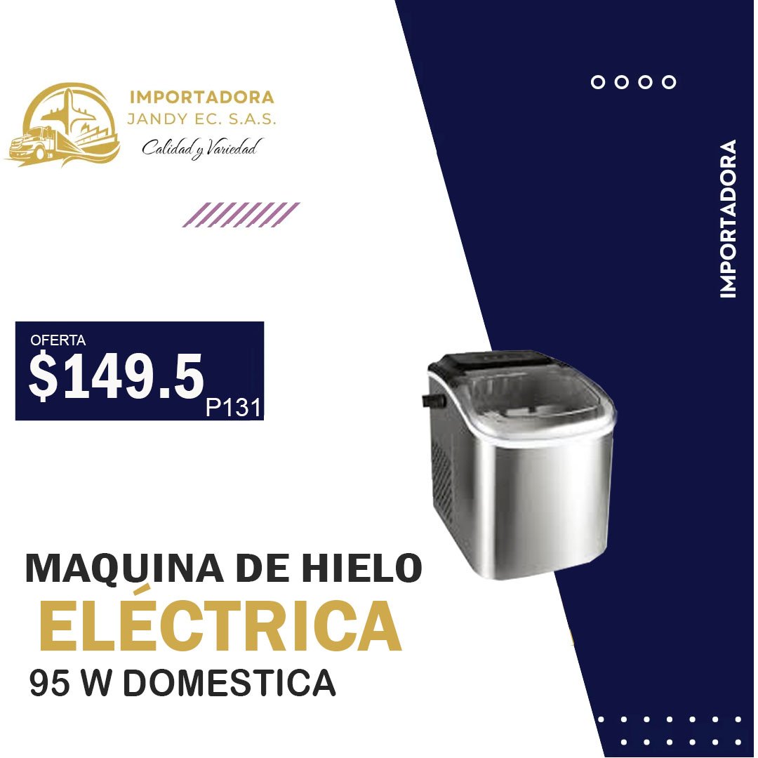 MÁQUINA DE HIELO ELÉCTRICA 95W DOMESTICA